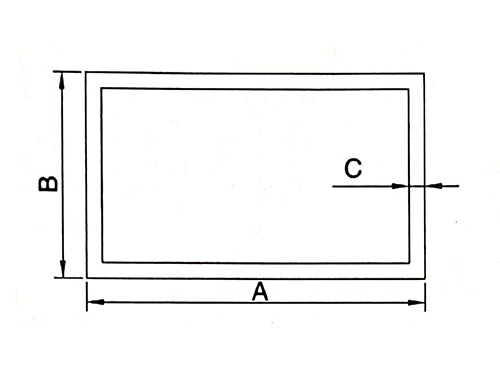 The square tube profile graph